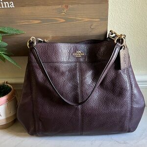 Coach Dark Brown Leather Tote